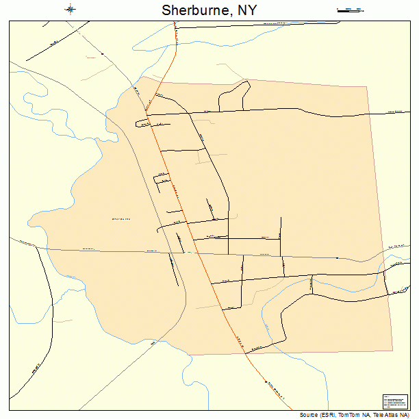 Sherburne, NY street map