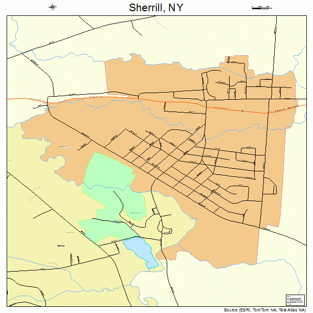 Sherrill, NY street map