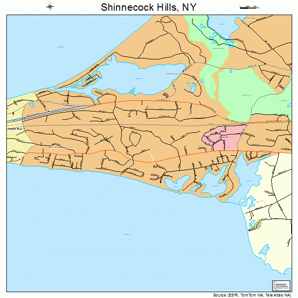 Shinnecock Hills, NY street map