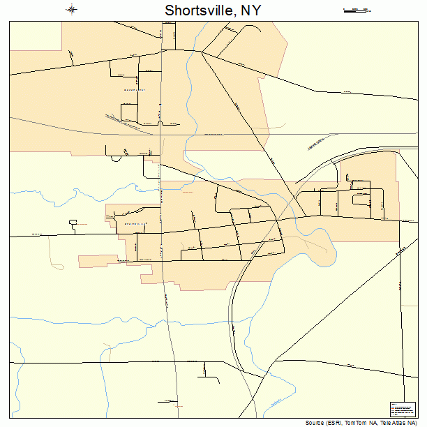 Shortsville, NY street map