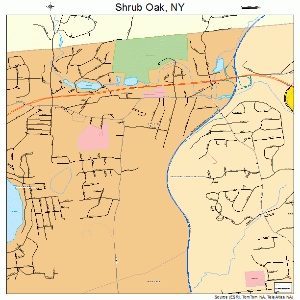 Shrub Oak, NY street map