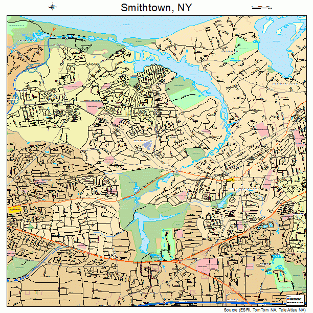Smithtown, NY street map