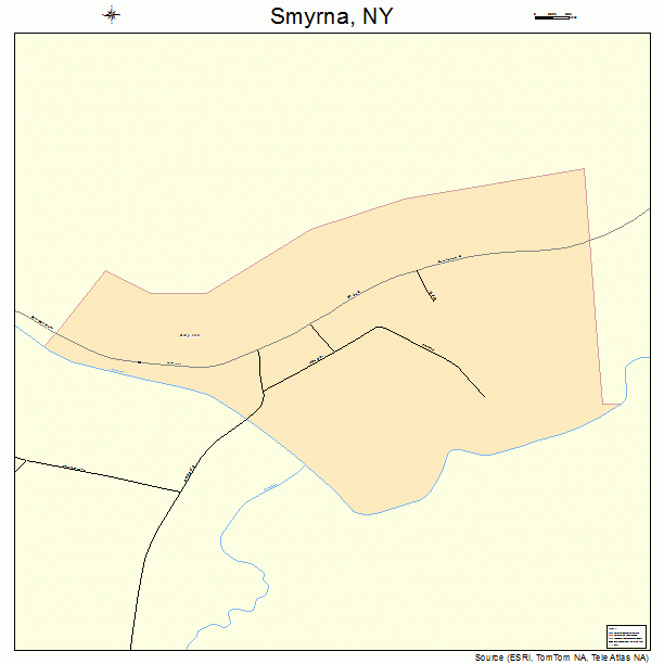 Smyrna, NY street map