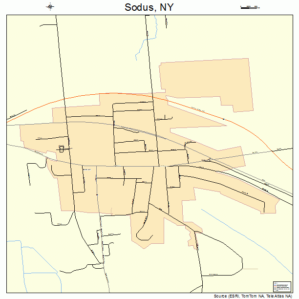 Sodus, NY street map