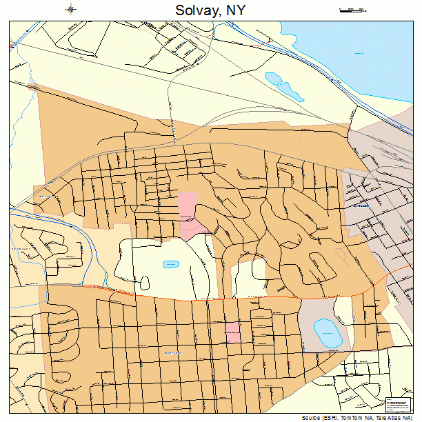 Solvay, NY street map