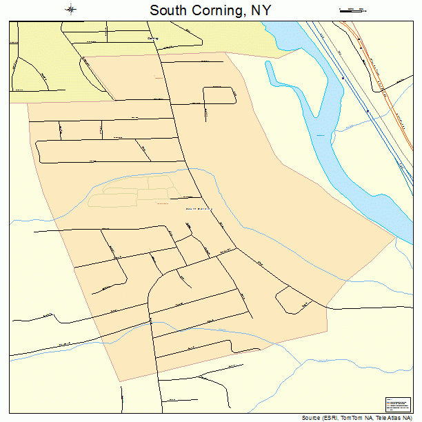 South Corning, NY street map