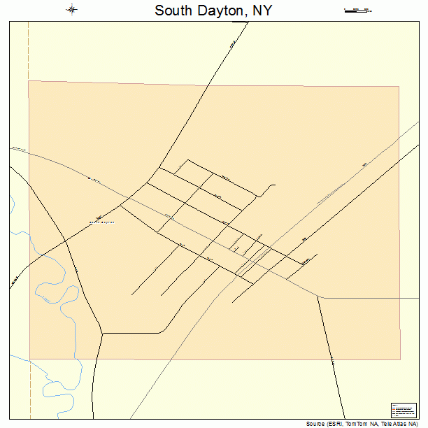 South Dayton, NY street map