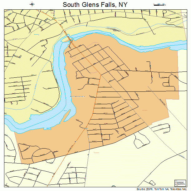 South Glens Falls, NY street map
