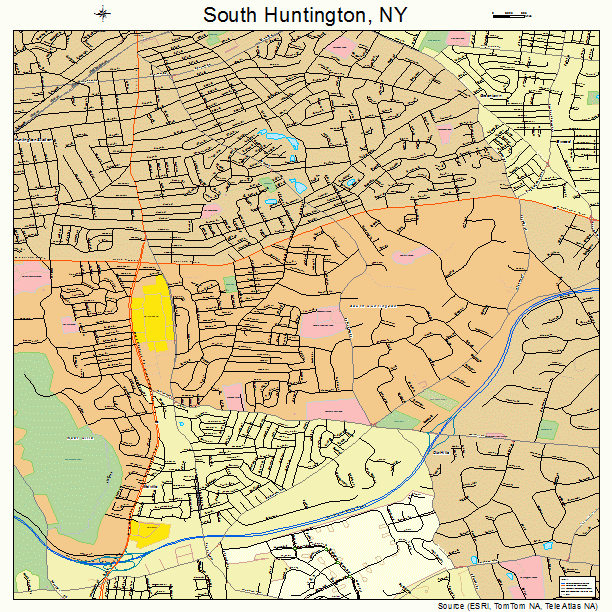 South Huntington, NY street map