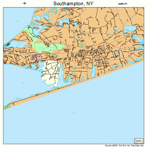 Southampton, NY street map