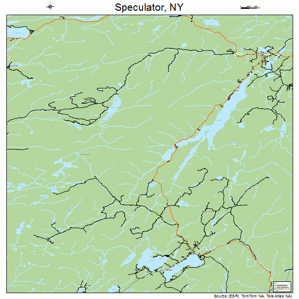 Speculator, NY street map