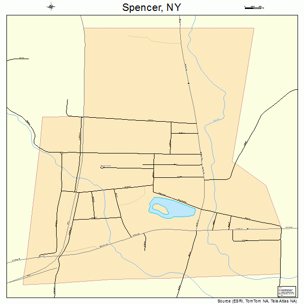 Spencer, NY street map