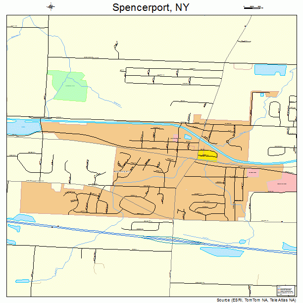 Spencerport, NY street map