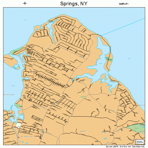 Springs, NY street map