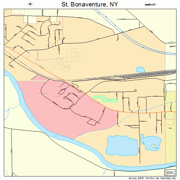 St. Bonaventure, NY street map