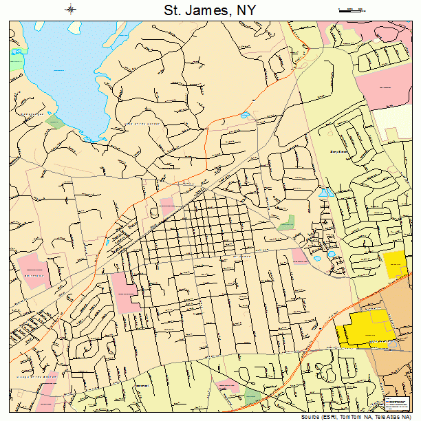 St. James, NY street map