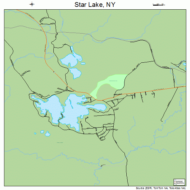 Star Lake, NY street map