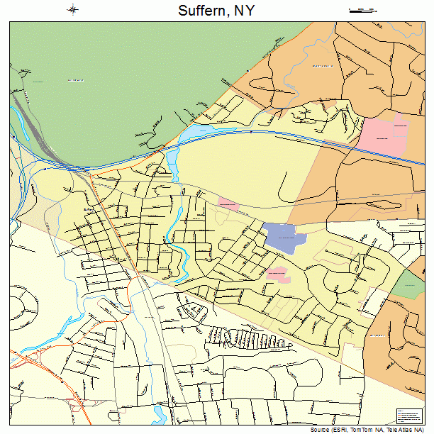 Suffern, NY street map