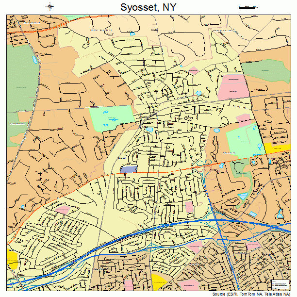 Syosset, NY street map