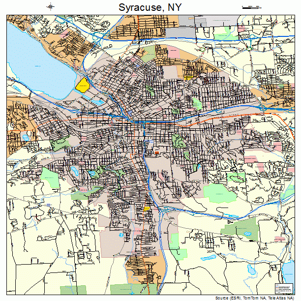 Syracuse, NY street map