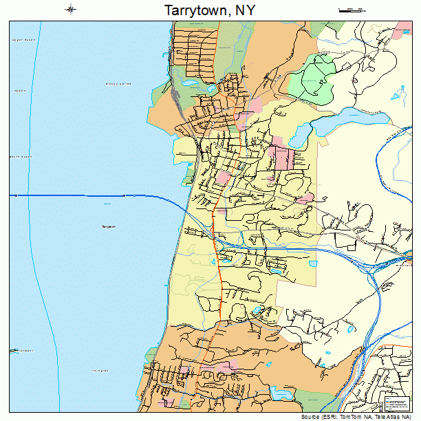 Tarrytown, NY street map