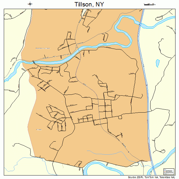 Tillson, NY street map