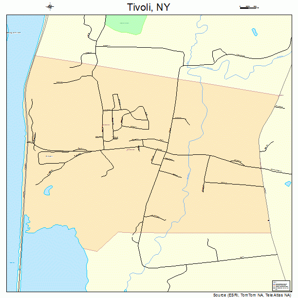 Tivoli, NY street map