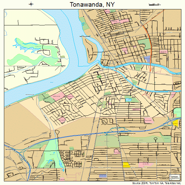 Tonawanda, NY street map
