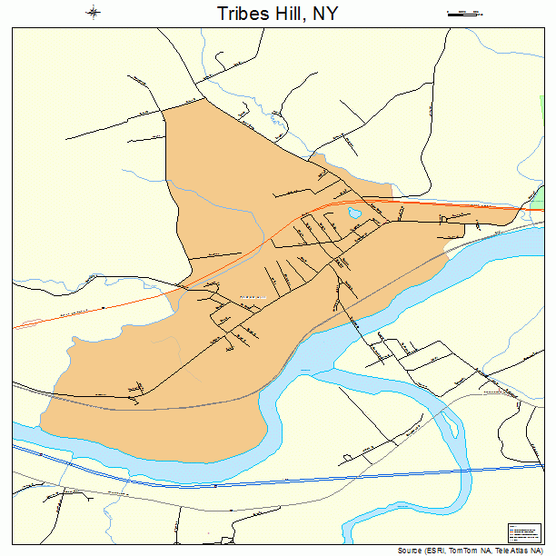 Tribes Hill, NY street map