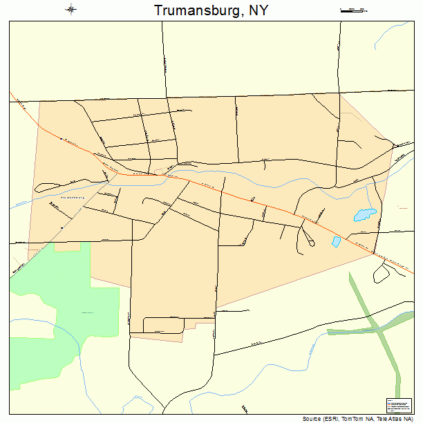 Trumansburg, NY street map