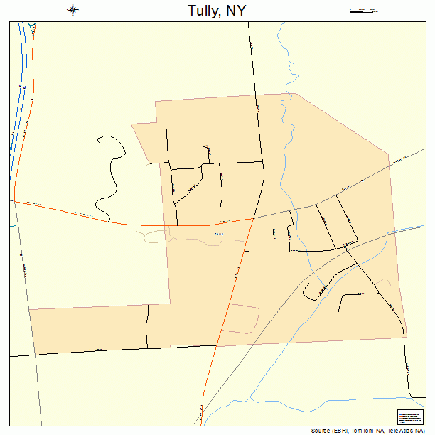 Tully, NY street map