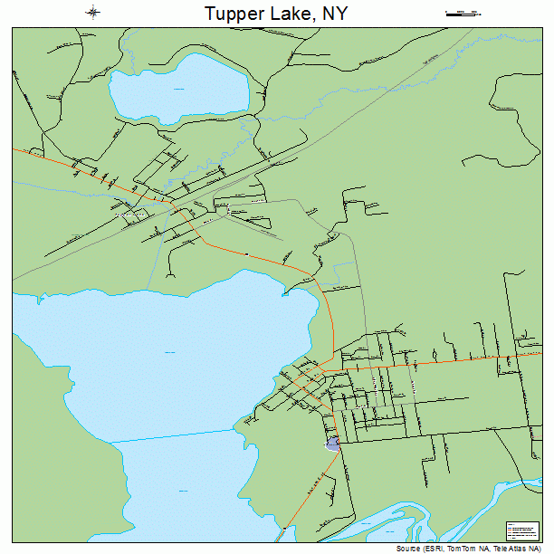 Tupper Lake, NY street map