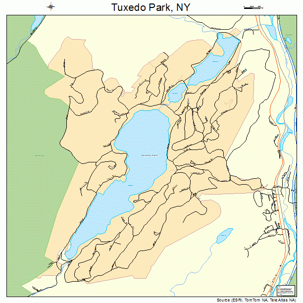 Tuxedo Park, NY street map