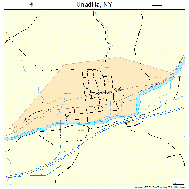 Unadilla, NY street map