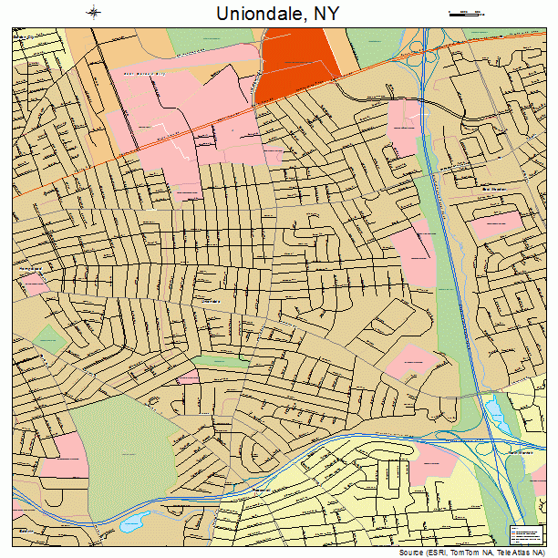 Uniondale, NY street map