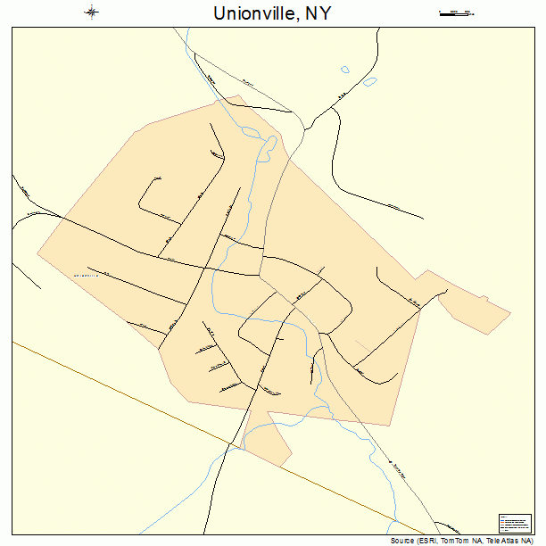 Unionville, NY street map