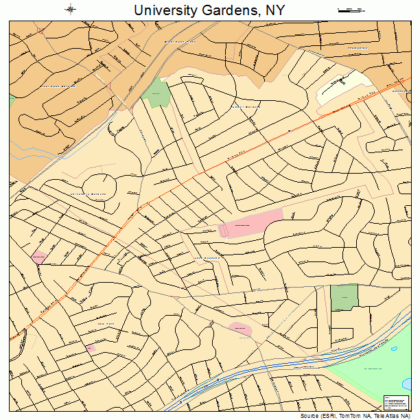 University Gardens, NY street map