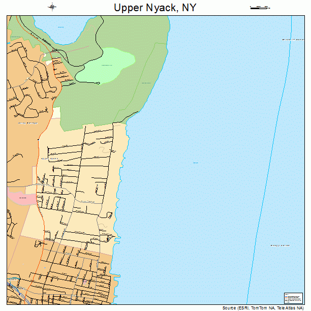 Upper Nyack, NY street map