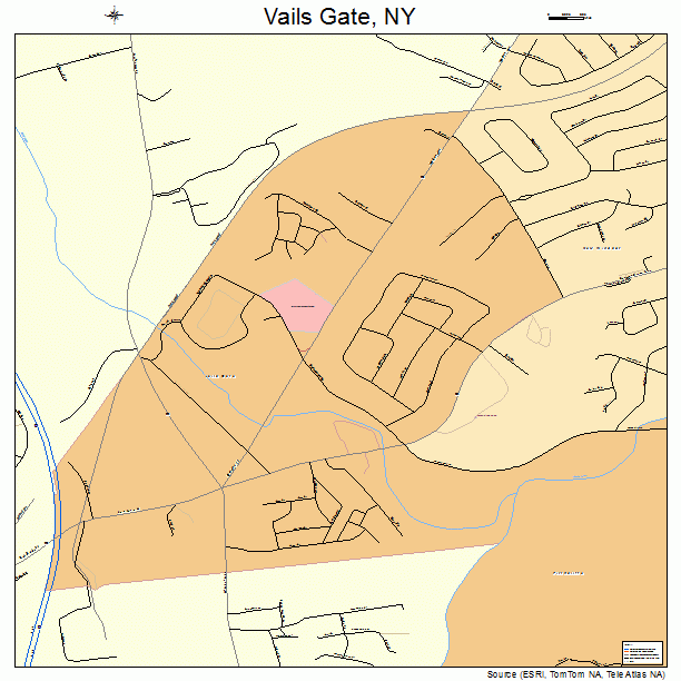 Vails Gate, NY street map