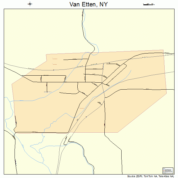 Van Etten, NY street map