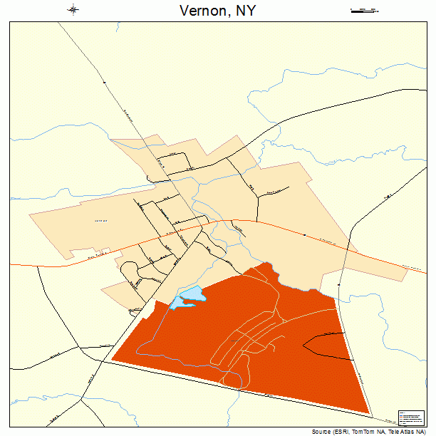 Vernon, NY street map