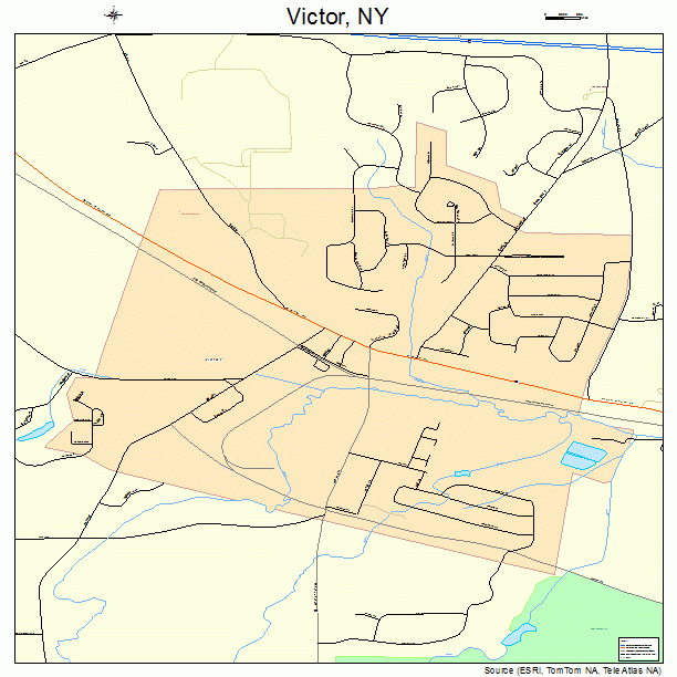 Victor, NY street map