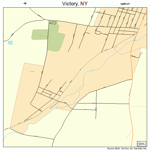 Victory, NY street map