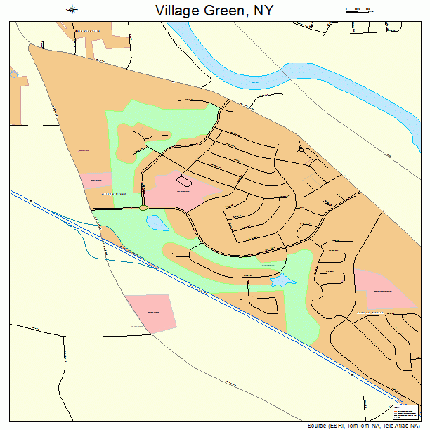 Village Green, NY street map