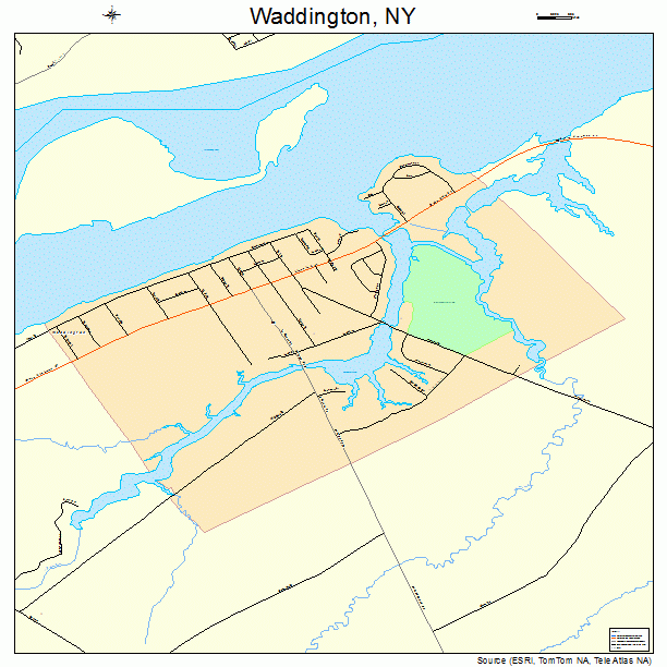 Waddington, NY street map