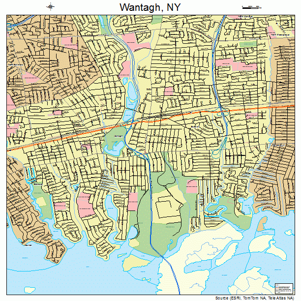Wantagh, NY street map