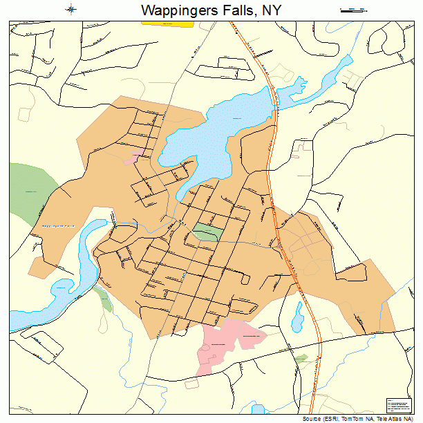 Wappingers Falls, NY street map