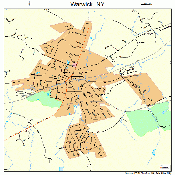 Warwick, NY street map