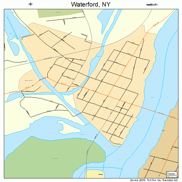 Waterford, NY street map