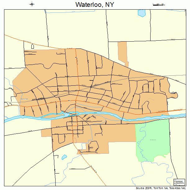 Waterloo, NY street map